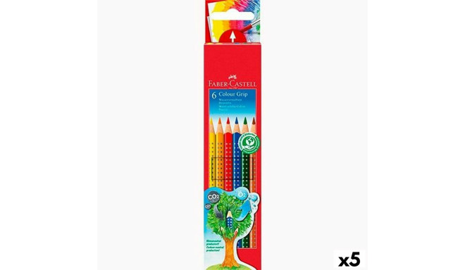 Akvareļu krāsainie zīmuļi Faber-Castell Daudzkrāsains (5 gb.)