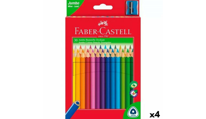 Krāsainie zīmuļi Faber-Castell Daudzkrāsains 4 Daudzums