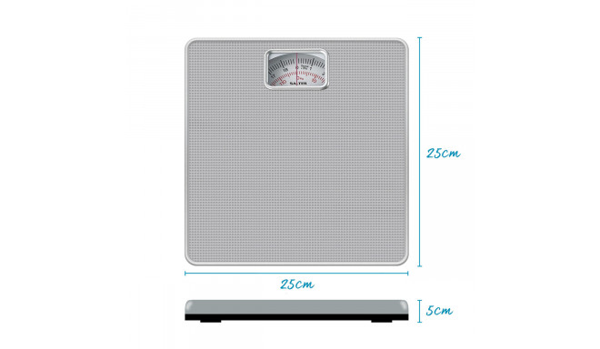 Salter 433 SVDR Mechanical Bathroom Scale Silver