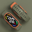 Tech-Protect watch strap Hybrid Xiaomi Mi Band 7, army green/orange