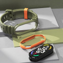 Tech-Protect watch strap Hybrid Xiaomi Mi Band 7, army green/orange