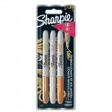 Marker Sharpie Metallic ASSORTII 3tk, F 1,4mm, kuld, hõbe, pronks