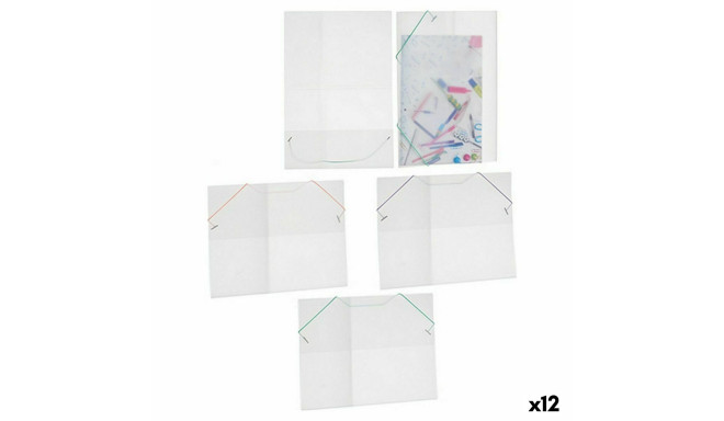 Document Folder Transparent (1 x 26 x 35,5 cm) (12 Units)