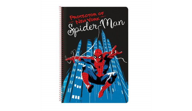 Piezīmju Grāmata Spider-Man Hero Melns A4 80 Loksnes