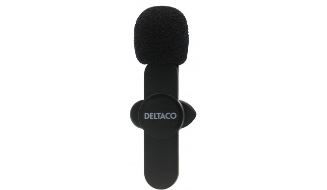 Deltaco juhtmevaba mikrofon Wireless Vlogging Microphone USB-C/Lightning (VLOG-100)