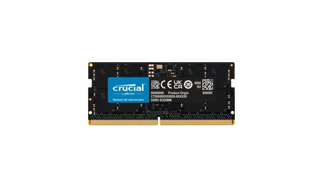 Crucial DDR5 - 16GB - 4800 - CL - 40 - Single-Kit - SO-DIMM, black