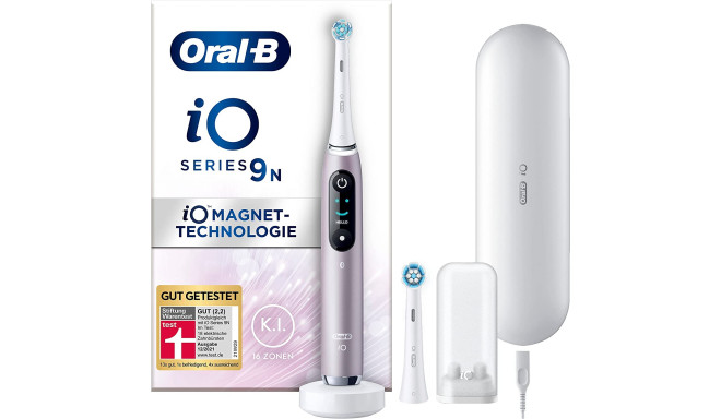 Braun Oral-B iO Series 9N, electric toothbrush (pink/white, Rose Quartz)