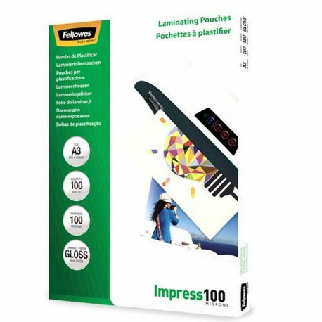 Ümbris Fellowes 5351205 Lamineerija 100 Ühikut Läbipaistev A3 (100 Ühikut)