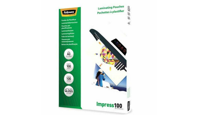 Apvalks Fellowes 5351205 Laminators 100 gb. Caurspīdīgs A3 (100 gb.)