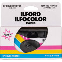 Ilford ühekordne kaamera Ilfocolor Rapid Retro 400/27, valge