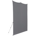 Westcott X Drop Pro Kreukbestendige Achtergrond Kit   Neutraal Grijs (8' x 8')