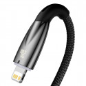 Kabel Baseus Glimmer Series s rychlým nabíjením USB-C - Lightning 480Mb/s PD 20W 2m černý