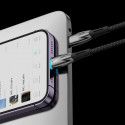 Kabel Baseus Glimmer Series s rychlým nabíjením USB-C - Lightning 480Mb/s PD 20W 2m černý