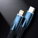 Kabel Baseus Glimmer Series s rychlým nabíjením USB-C - Lightning 480Mb/s PD 20W 2m černý