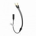 Sbox kaabel 3.5mm (F)  4Pin - 2x 3.5mm (M) 3Pin 0.2m (35F-2X35M)