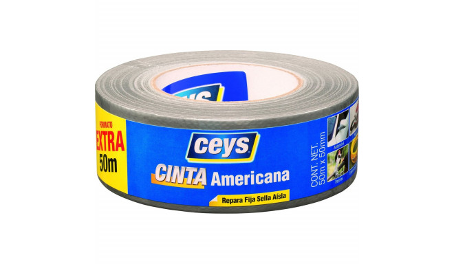 Duct tape Ceys Silver (50 m x 50 mm)