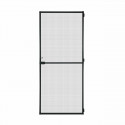 Sääsekardin Schellenberg Uksed Raamiga Klaaskiud Must Alumiinium (100 x 210 cm)