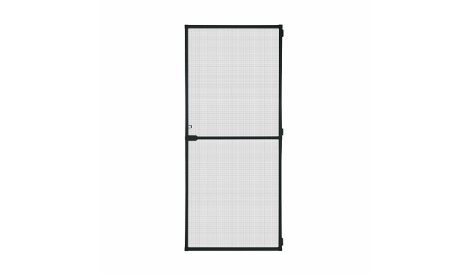 Sääsekardin Schellenberg Uksed Raamiga Klaaskiud Must Alumiinium (100 x 210 cm)
