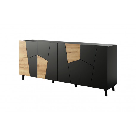 ETNA kummut 200x42x82 must matt + tamm craft
