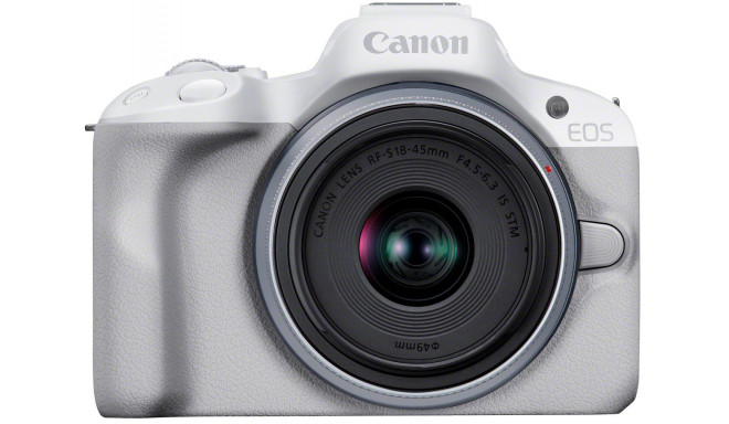 Canon EOS R50 + 18-45mm, white