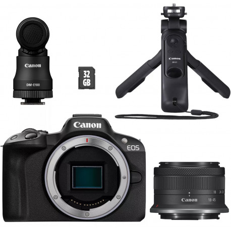 Canon EOS R50 + 18-45mm Creator Kit, must