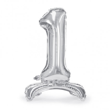 PartyDeco fooliumist õhupall alusel, 70 cm, number 1