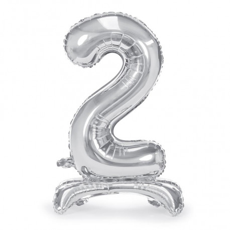 PartyDeco fooliumist õhupall alusel, 70 cm, number 2
