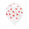 PartyDeco balons Sirdis/eko, 33 cm, 6 gab