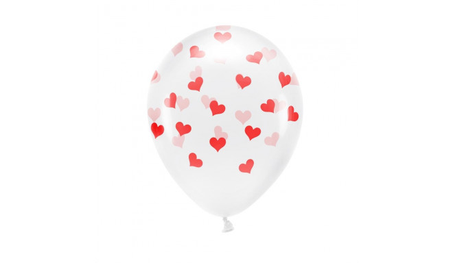 PartyDeco balons Sirdis/eko, 33 cm, 6 gab