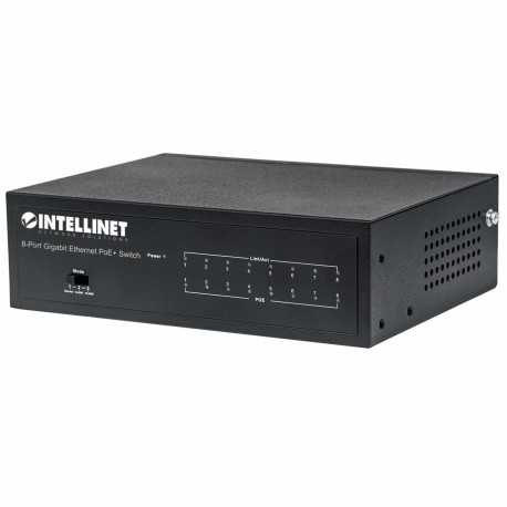 Intellinet 561204 8p gigabit PoE+ VLAN lüliti