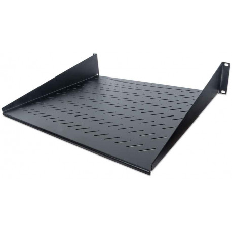 Intellinet 712514 Półka 2U 400mm Rack 19", 2 punkty mocowania, perforowana, czarna