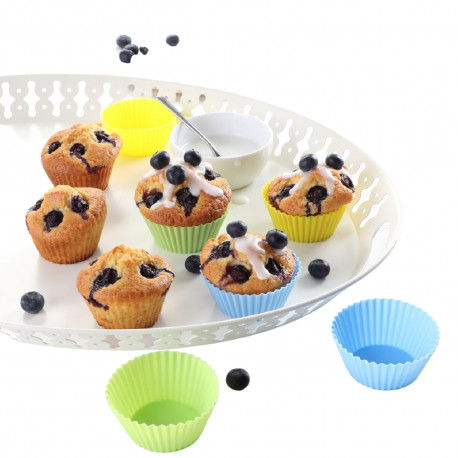 Tiross silikoon muffinivormid 6 tk pakis diam 7,2cm TS-399-1