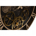 Настенное часы DKD Home Decor Самолет Стеклянный Позолоченный Железо Темно-коричневый (52 x 5 x 52 c