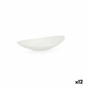 Deep Plate Quid Select Oval White Plastic (18 x 10,5 x 3 cm) (12 Units)