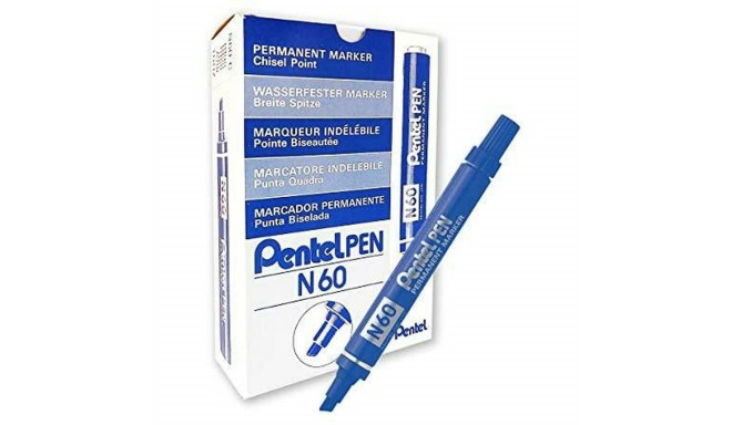 Püsimarker Pentel N60 Sinine 12 Tükid, osad