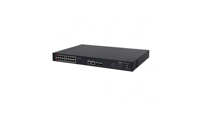 PoE switch 1000Mbps 16+2G uplink