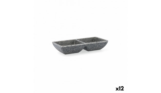 Snack tray Quid Lonja Grey Plastic 17 x 7 x 3 cm (12 Units)