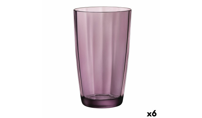 Glass Bormioli Rocco Pulsar Purple Glass (470 ml) (6 Units)