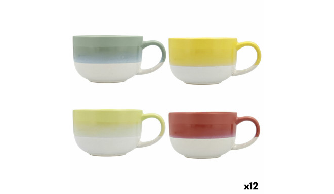 Cup Quid Atenua Ceramic Multicolour (460 ml) (12 Units)