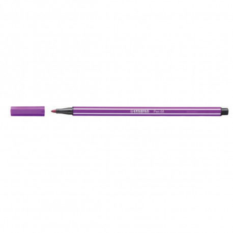 Felt-tip pens Stabilo Pen 68 Lilac (10 Pieces)