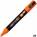 Vilt POSCA PC-5M Oranž 6 Ühikut