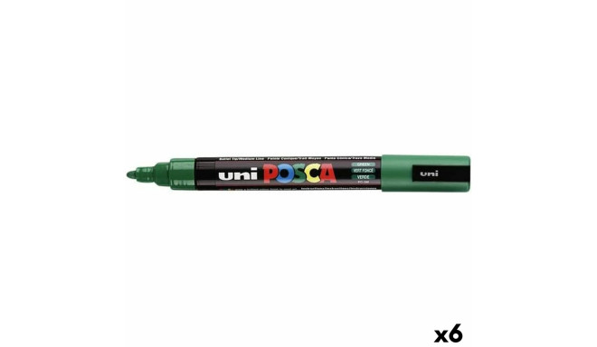 Felt-tip pens POSCA PC-5M Green (6 Units)