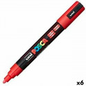 Vilt POSCA PC-5M Punane 6 Ühikut Vilt POSCA PC-5M Punane 6 Ühikut