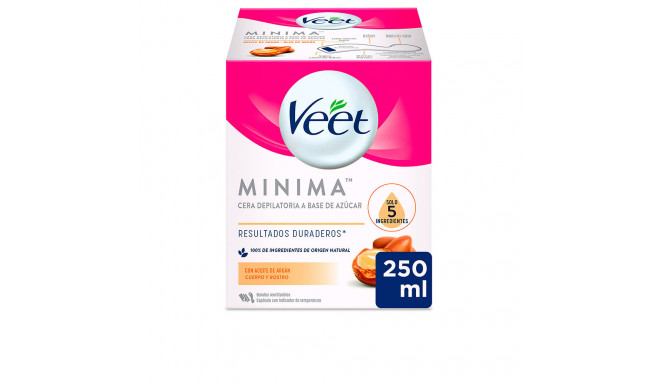VEET CERA TIBIA NATURAL aceite argán todo tipo pieles 250 ml