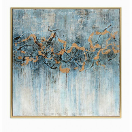 Maal DKD Home Decor 131 x 3,8 x 131 cm Abstraktne Kaasaegne