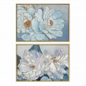 Painting DKD Home Decor Flowers (100 x 4 x 70 cm) (2 Units)
