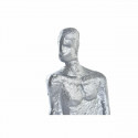 Decorative Figure DKD Home Decor Silver Black White Men Marble Iron Modern (11 x 12 x 28 cm) (2 Unit