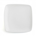 Flat plate Ariane Vital Squared Ceramic White (27 x 21 cm) (12 Units)