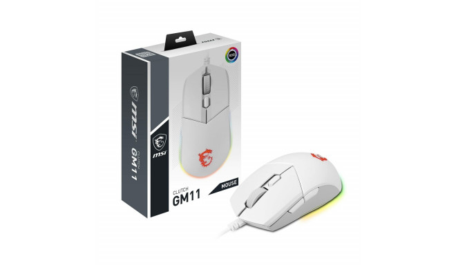Mouse MSI CLUTCH GM11 WHITE White