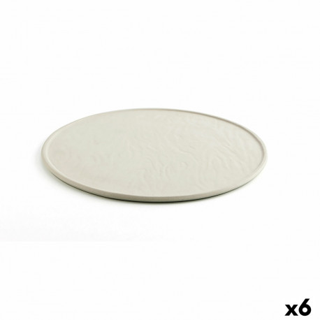 Alustaldrik Quid Mineral Gres Keraamiline Beež Ø 33 cm (6 Ühikut)